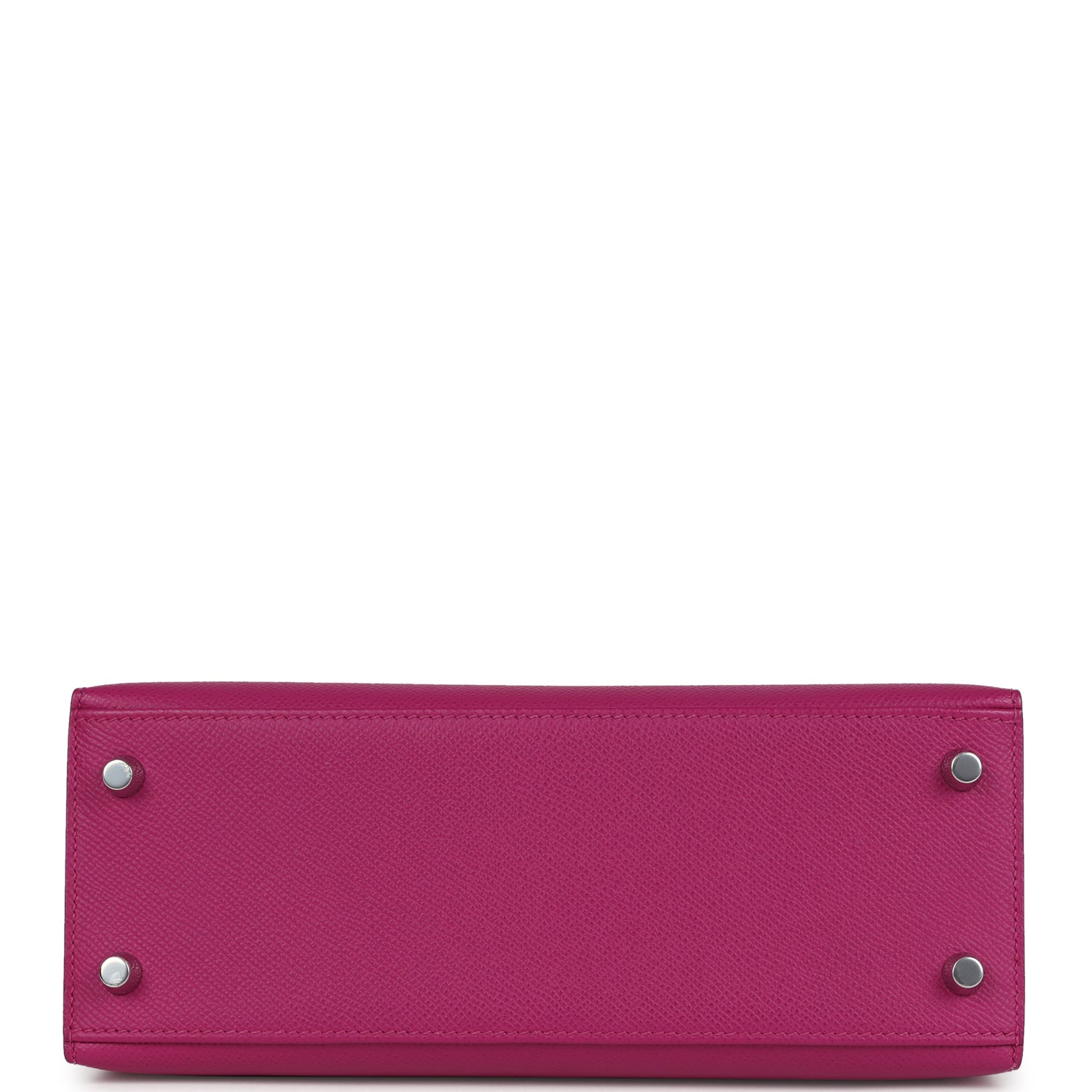 Hermes Kelly Sellier 25 Rose Pourpre Epsom Palladium Hardware