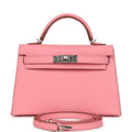 Hermes Kelly Sellier 20 Rose Confetti Epsom Palladium Hardware