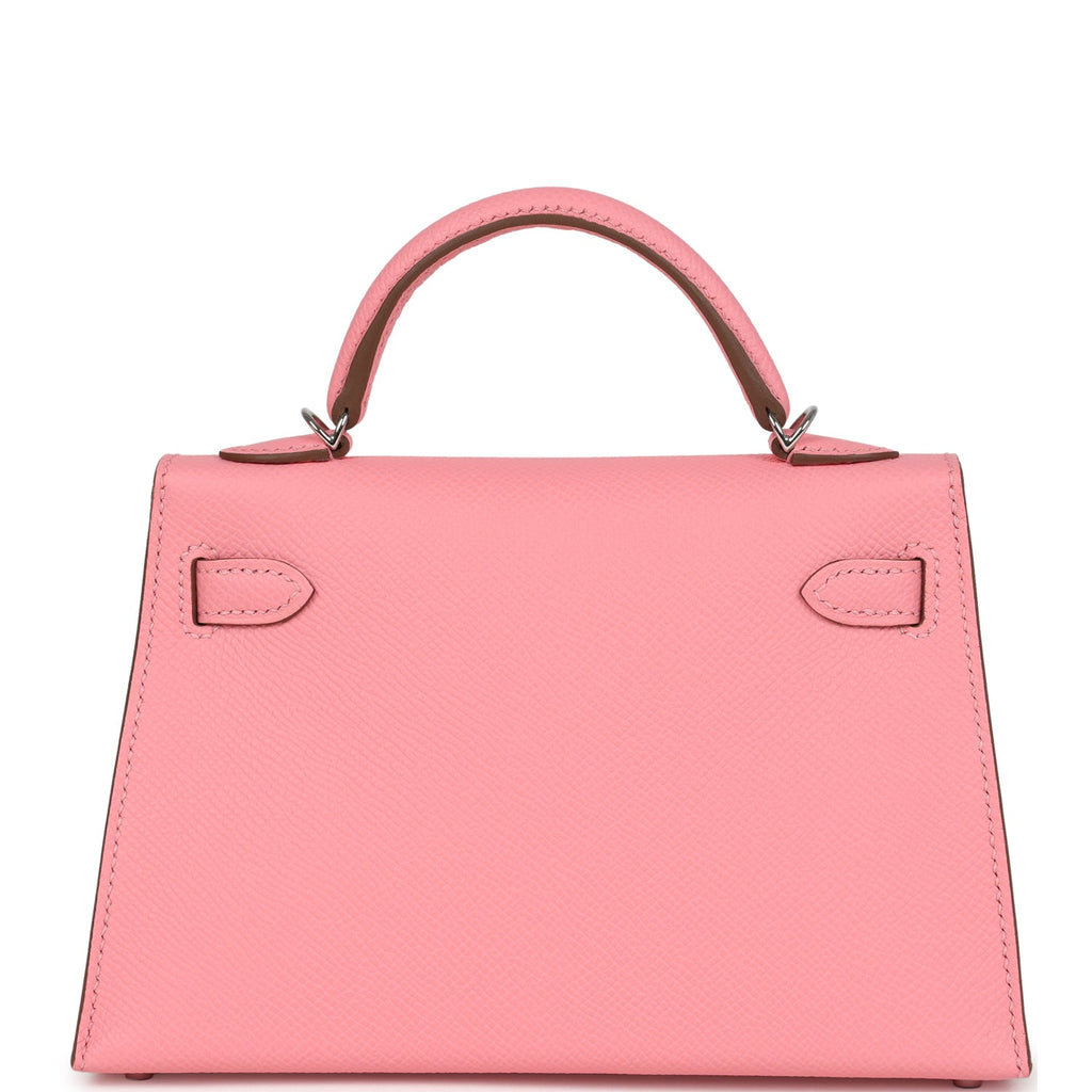 Hermes Kelly Sellier 20 Rose Confetti Epsom Palladium Hardware
