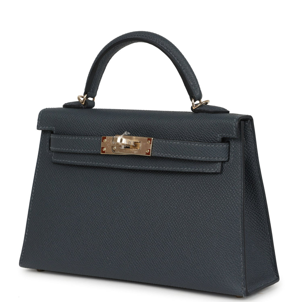 Hermes Kelly Sellier 20 Gris Misty Epsom Permabrass Hardware