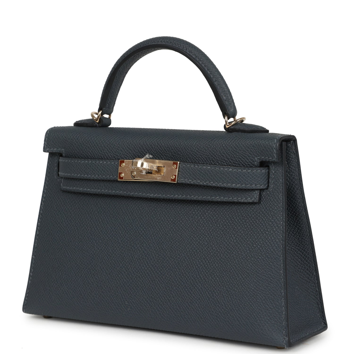 Hermes Kelly Sellier 20 Gris Misty Epsom Permabrass Hardware