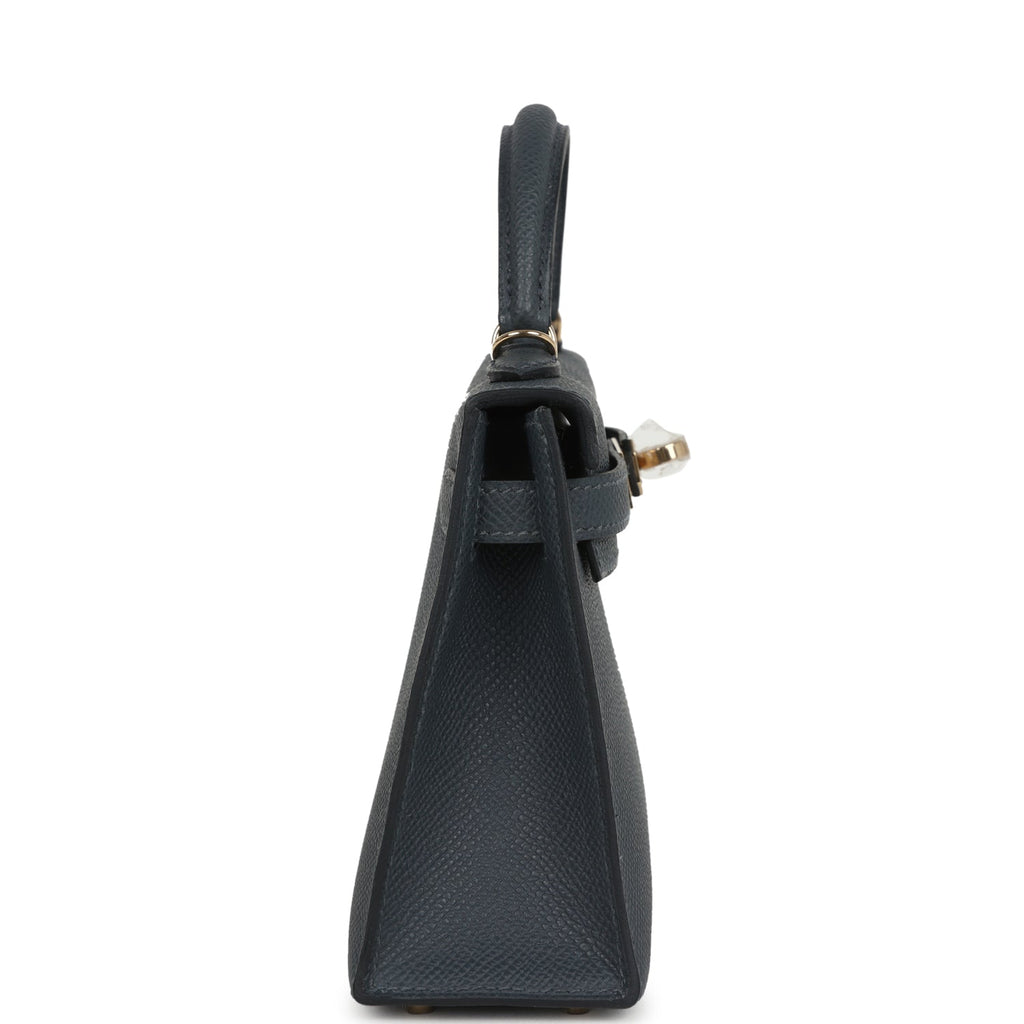 Hermes Kelly Sellier 20 Gris Misty Epsom Permabrass Hardware