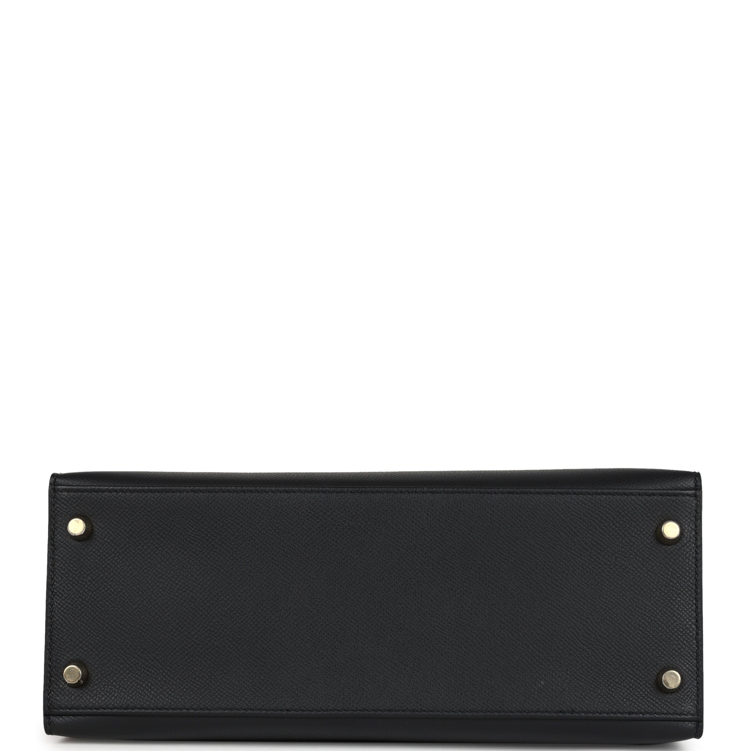 Hermes Kelly Sellier 28 Black Epsom Gold Hardware
