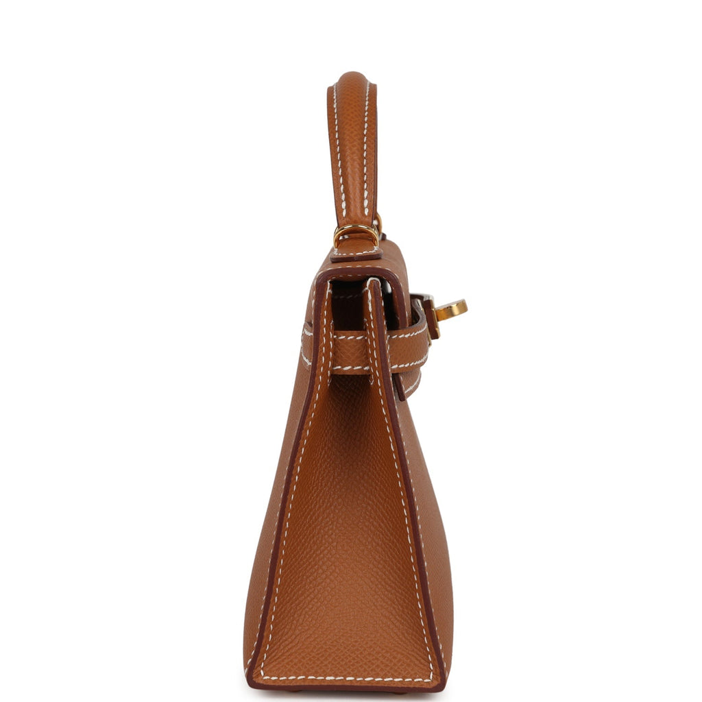 Hermes Kelly Sellier 20 Gold Epsom Gold Hardware