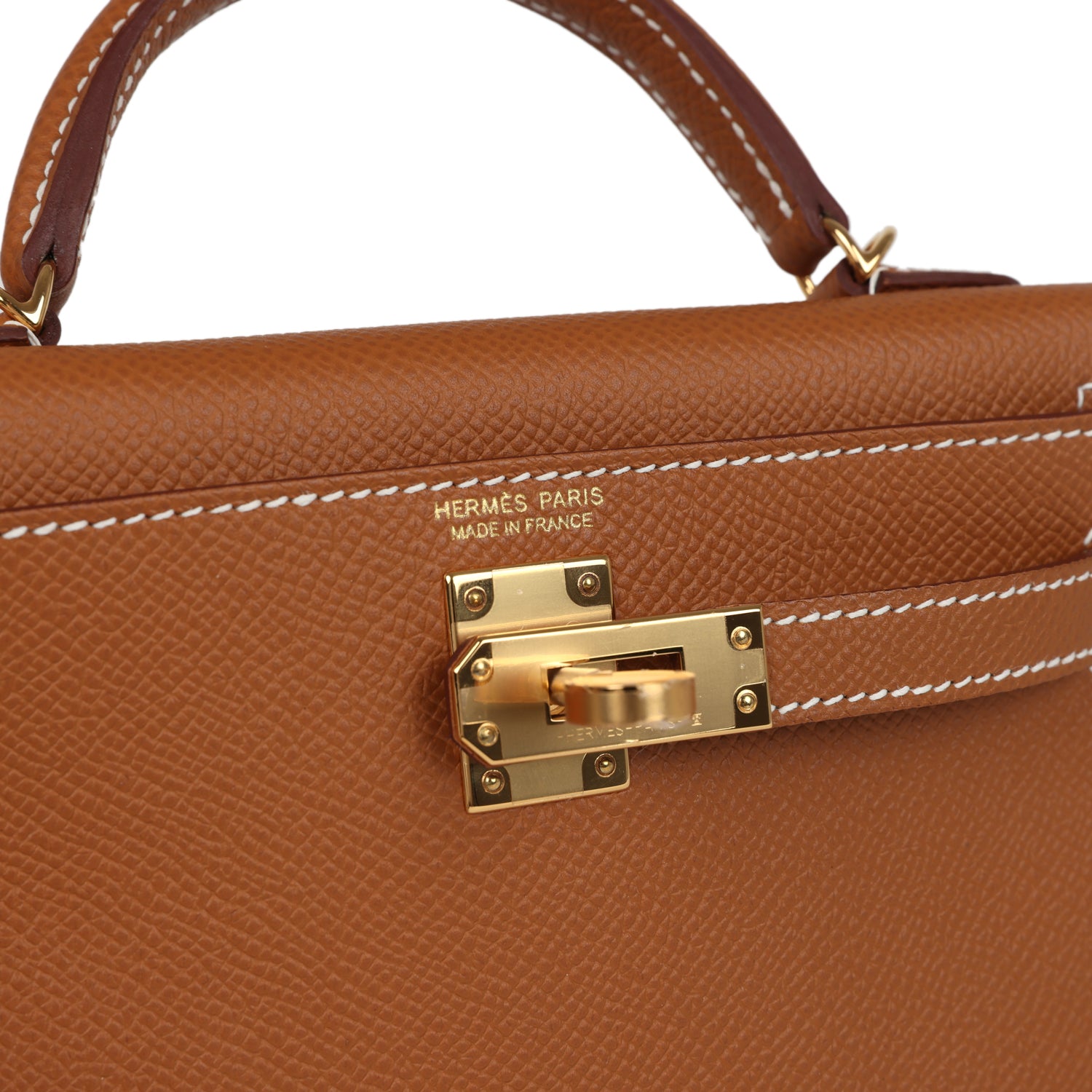 Hermes Kelly Sellier 20 Gold Epsom Gold Hardware