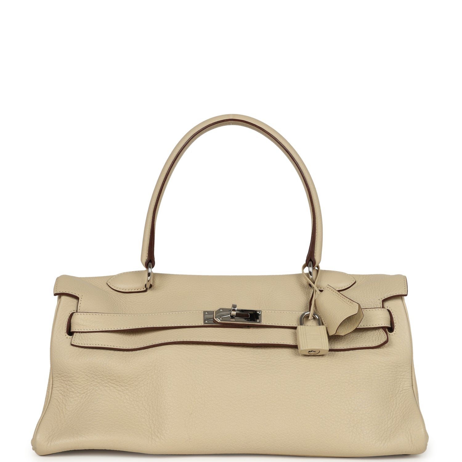 New Hermes Shoulder Kelly 42 JPG Parchemin Clemence Palladium Hardware