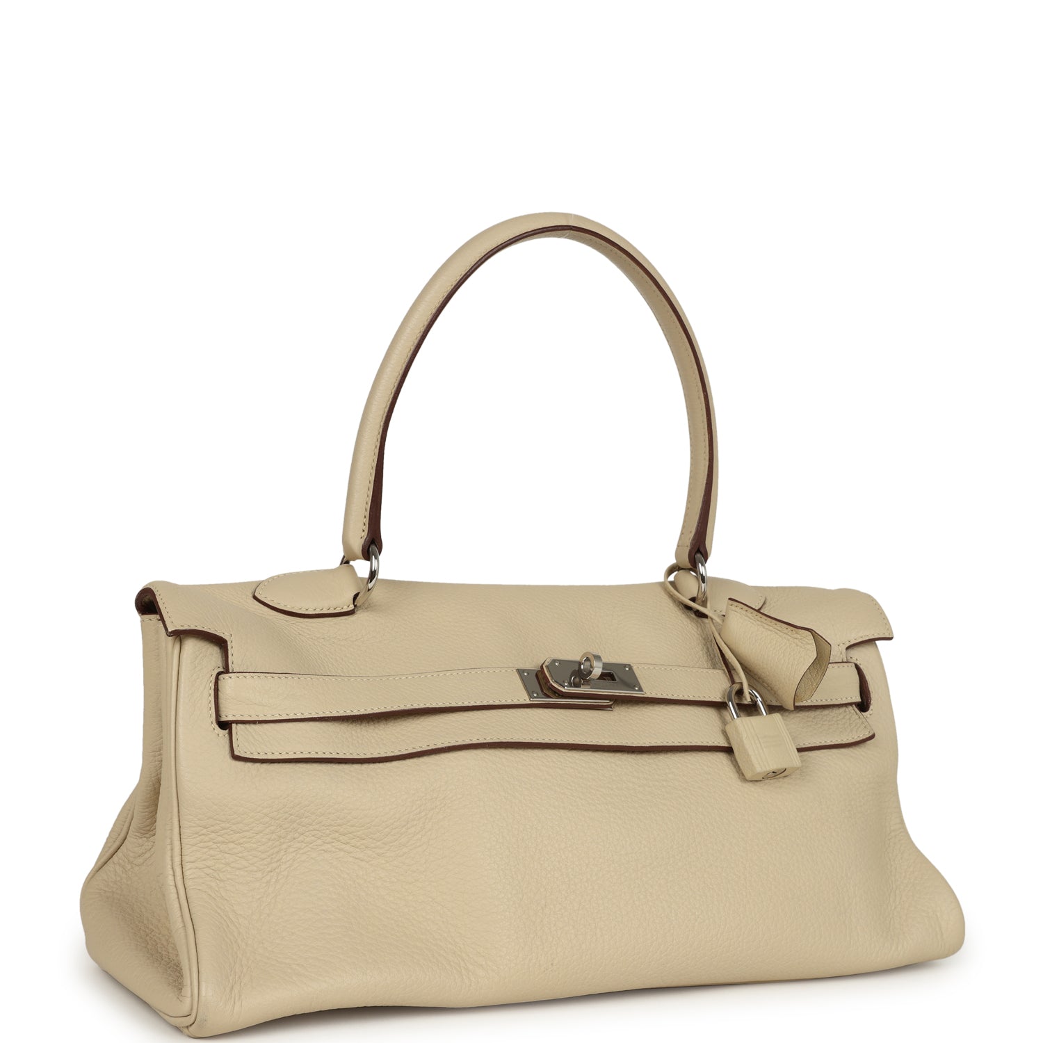 New Hermes Shoulder Kelly 42 JPG Parchemin Clemence Palladium Hardware