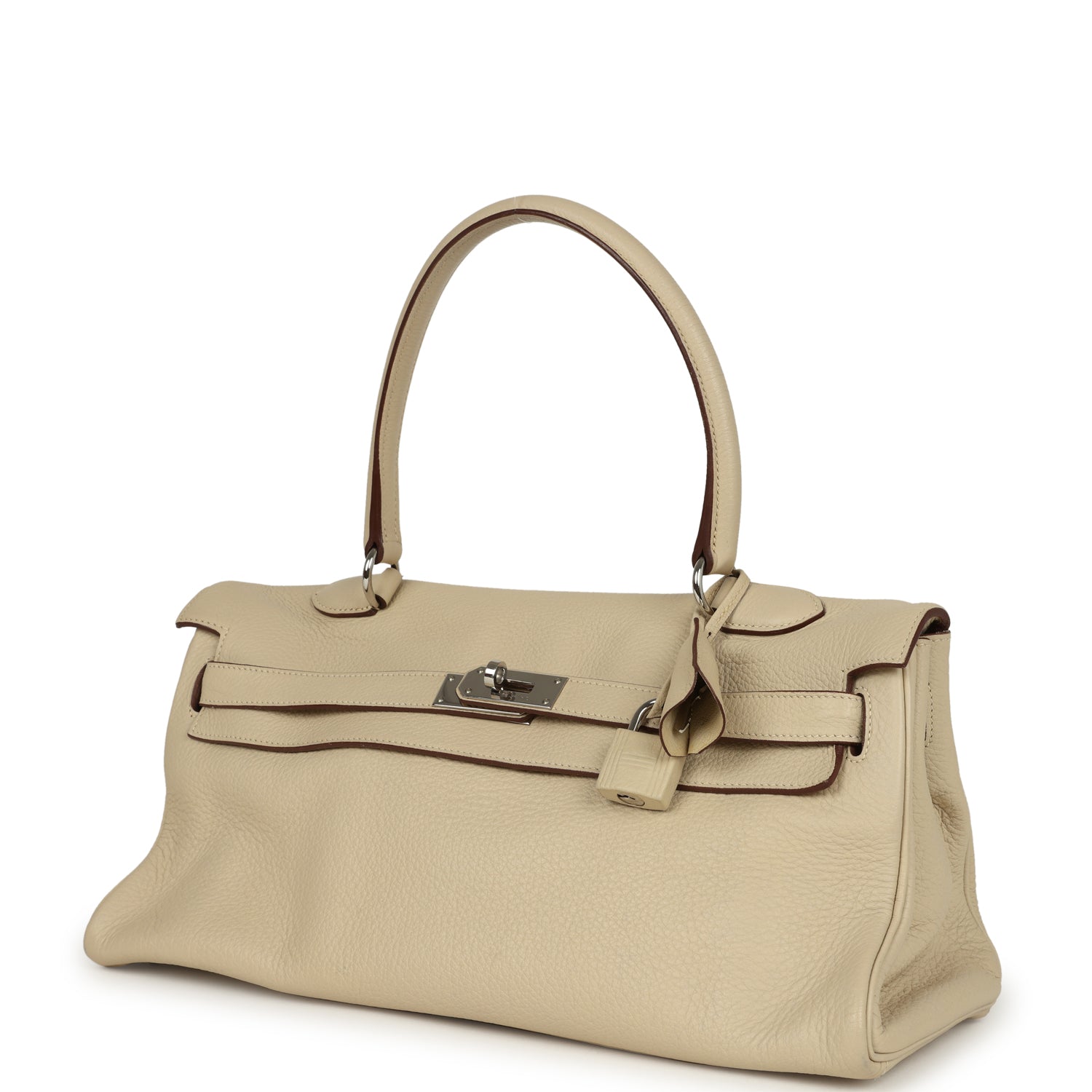 New Hermes Shoulder Kelly 42 JPG Parchemin Clemence Palladium Hardware