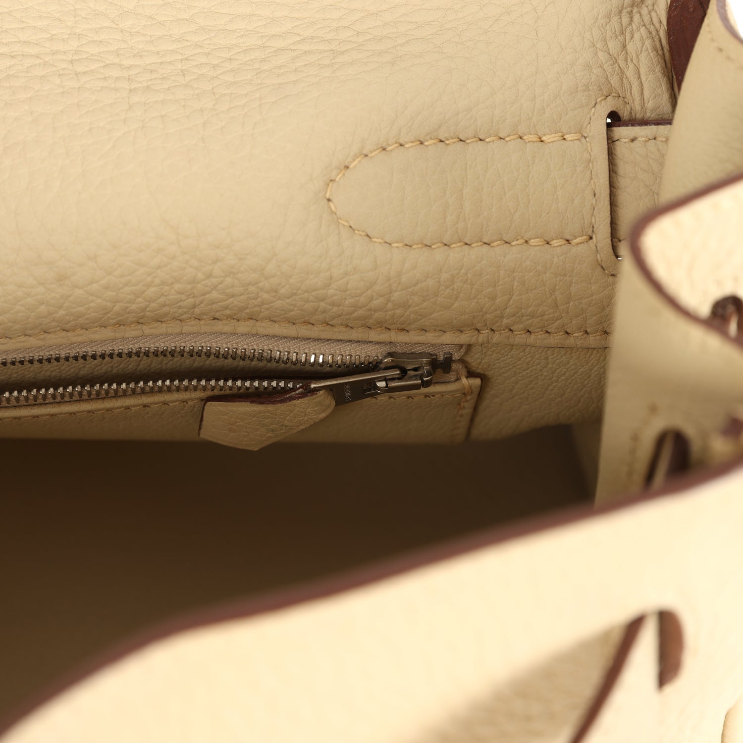 New Hermes Shoulder Kelly 42 JPG Parchemin Clemence Palladium Hardware