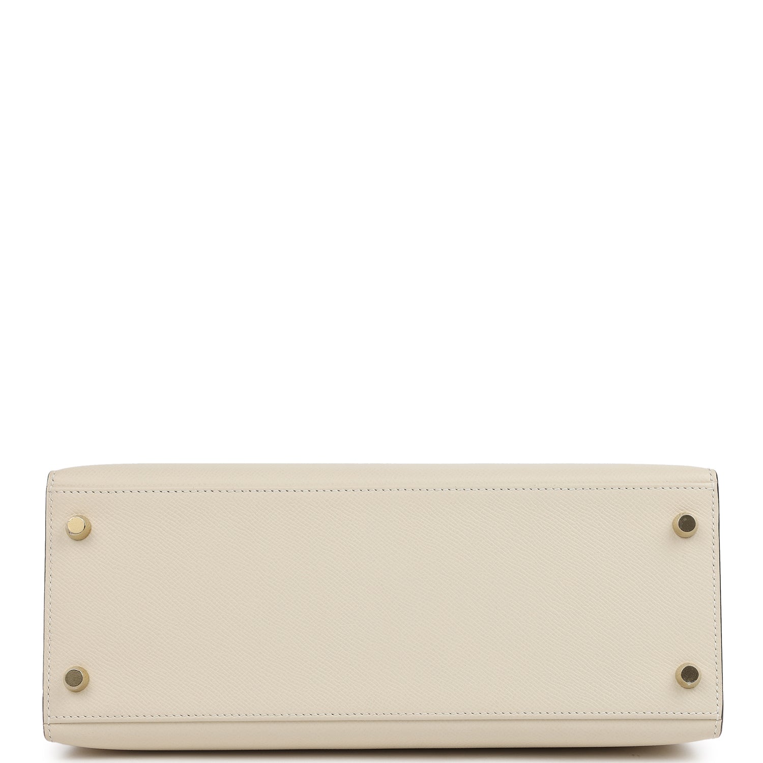 Pre-owned Hermes Special Order (HSS) Kelly Sellier 28 Craie and Rose Azalee Epsom Brushed Gold Hardware