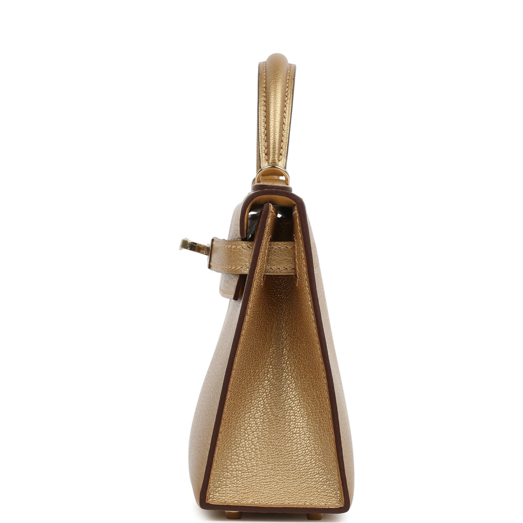 Hermes Kelly Sellier 20 Dore Chevre Chamkilight Permabrass Hardware