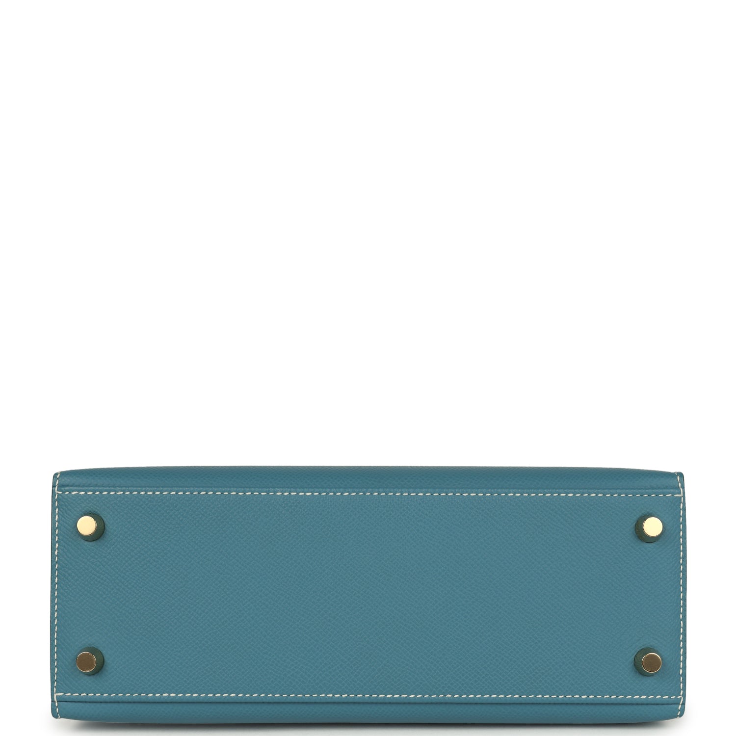 Hermes Kelly Sellier 25 Blue Jean Epsom Gold Hardware