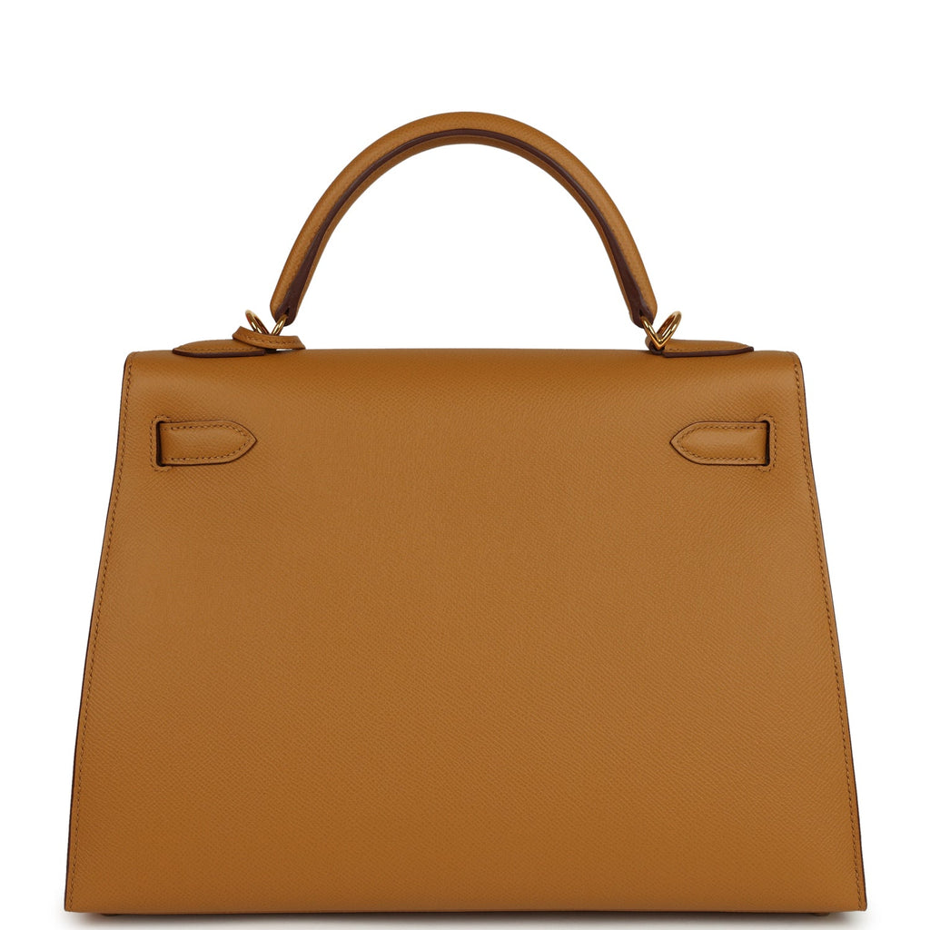 Hermes Kelly Sellier 32 Sesame Epsom Gold Hardware