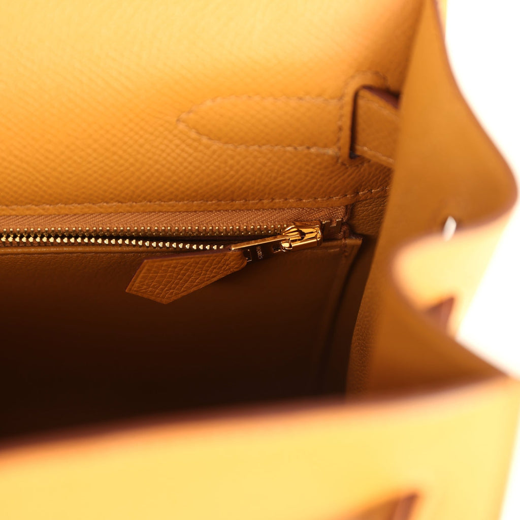 Hermes Kelly Sellier 32 Sesame Epsom Gold Hardware