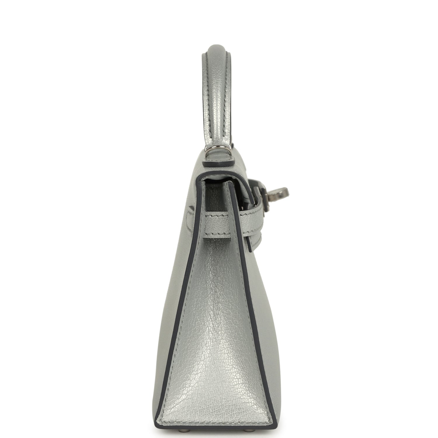 Hermes Kelly Sellier 20 Argent Chevre Chamkilight Palladium Hardware