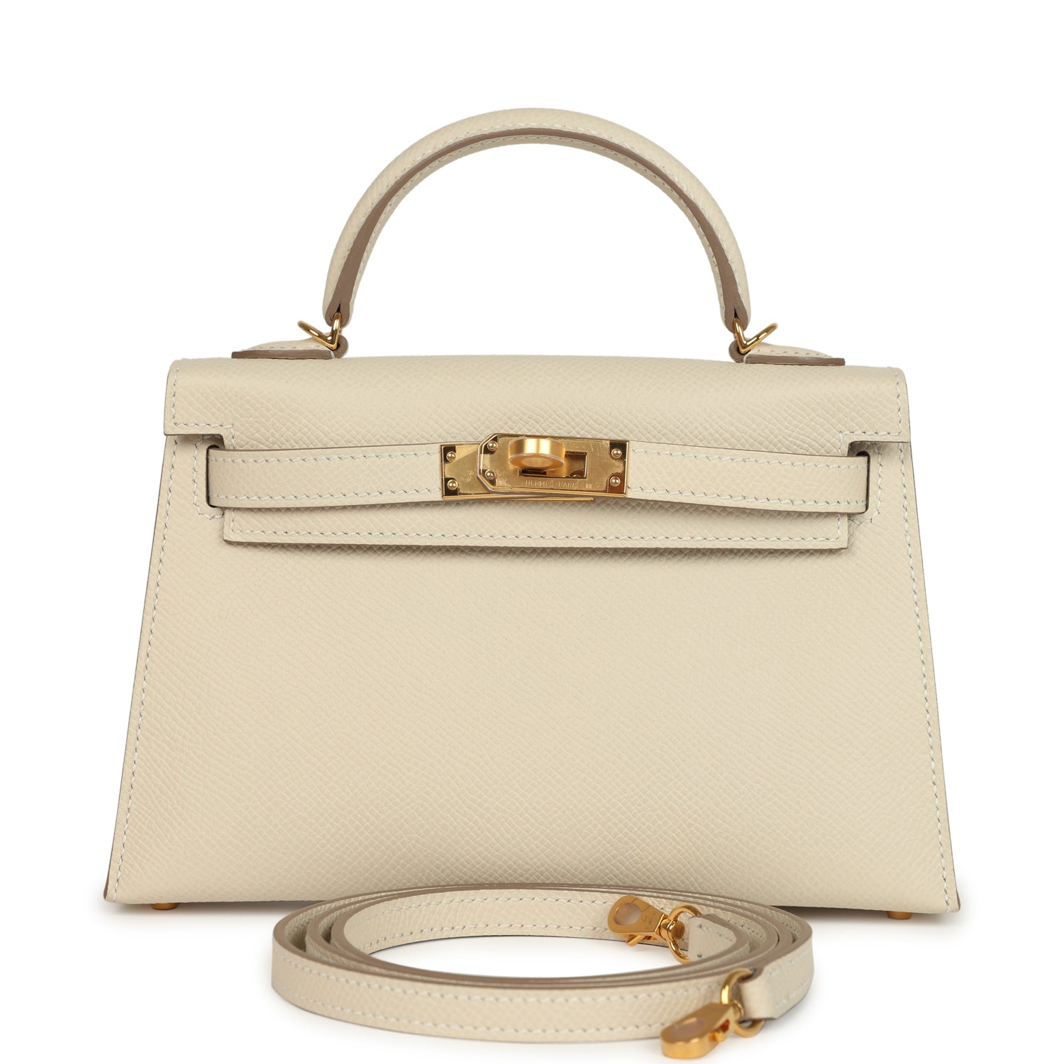 Hermes Kelly Sellier 20 Craie Epsom Gold Hardware