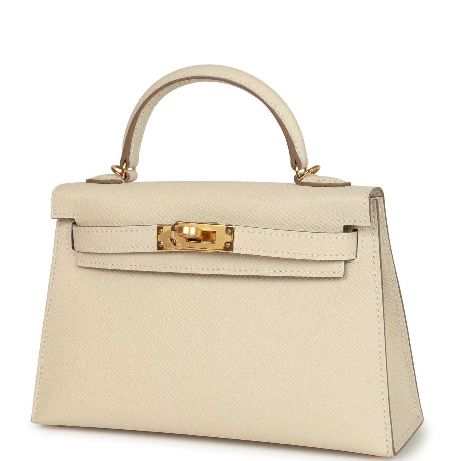 Hermes Kelly Sellier 20 Craie Epsom Gold Hardware