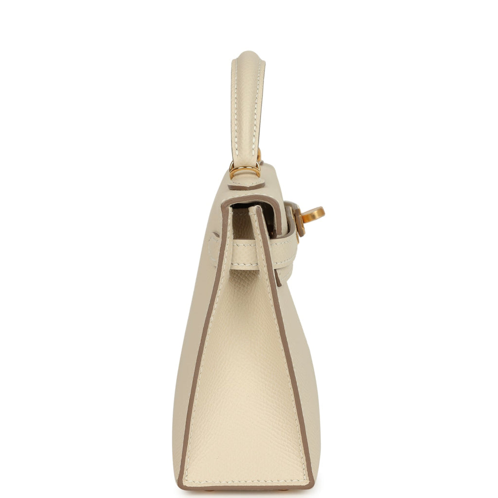 Hermes Kelly Sellier 20 Craie Epsom Gold Hardware