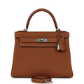 Hermes Kelly Retourne 28 Gold Togo Palladium Hardware