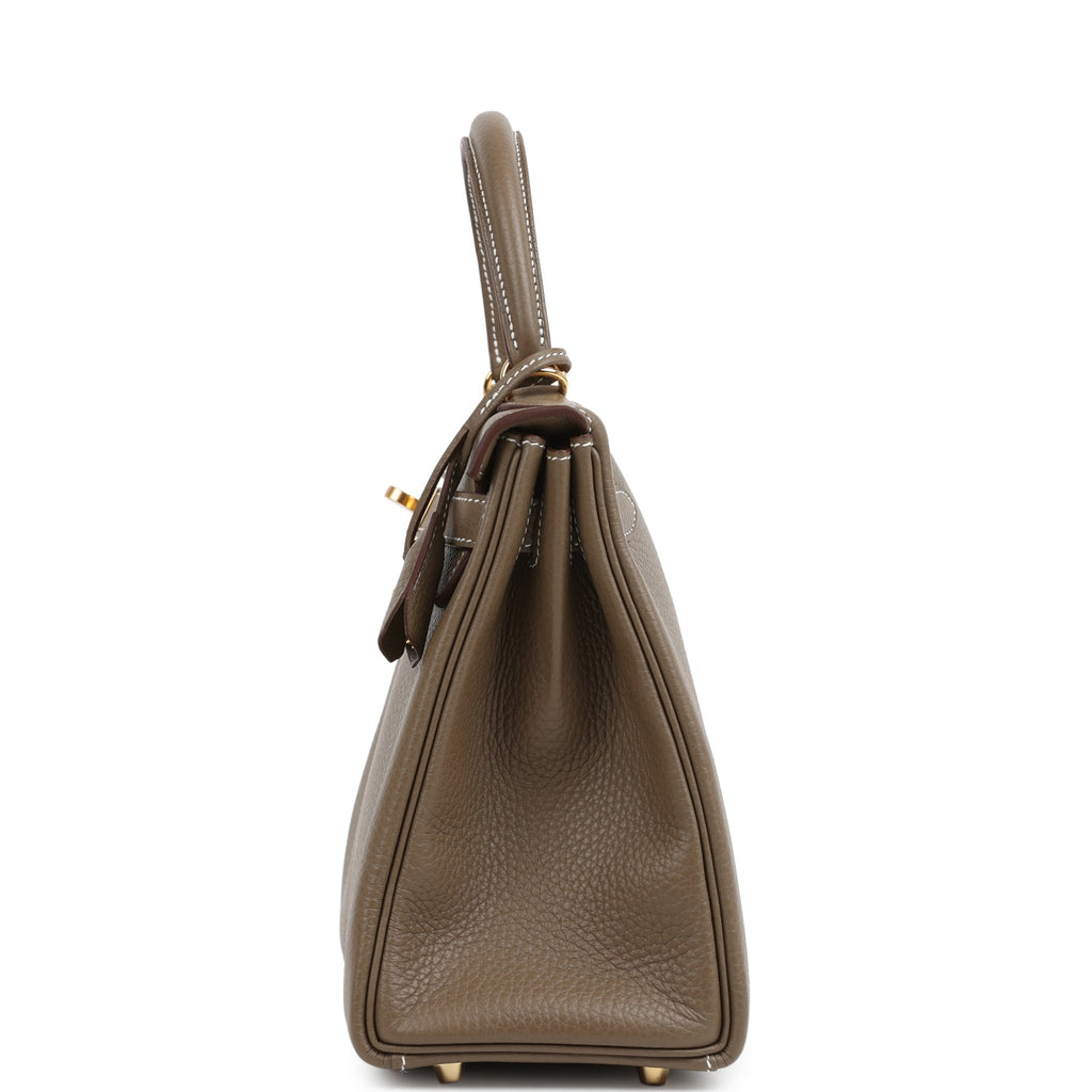 Hermes Kelly Retourne 28 Etoupe Clemence Gold Hardware