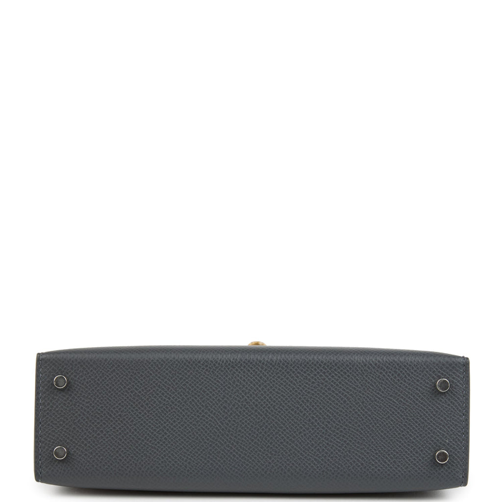 Hermes Kelly Sellier 20 Ardoise Epsom Electrum Hardware