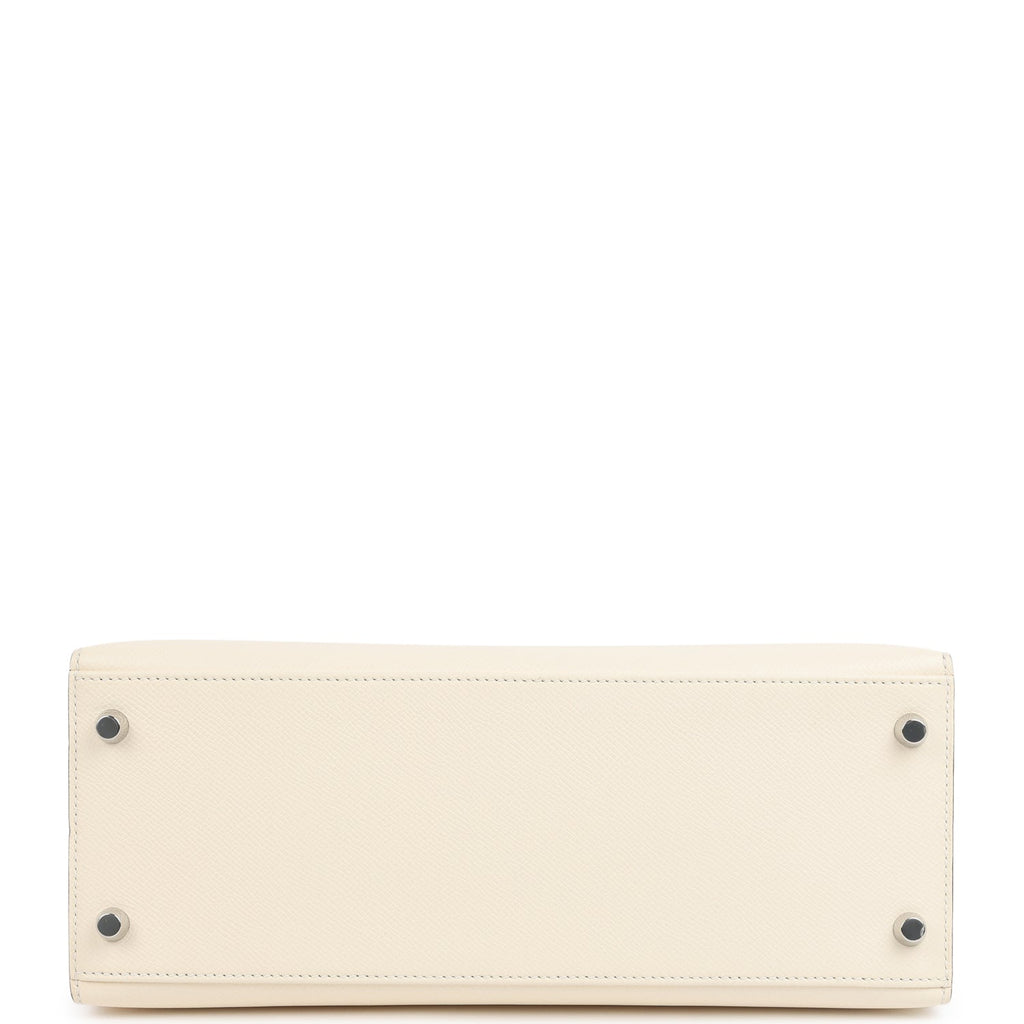 Hermes Kelly Sellier 28 Sellier Nata Verso Epsom Palladium Hardware