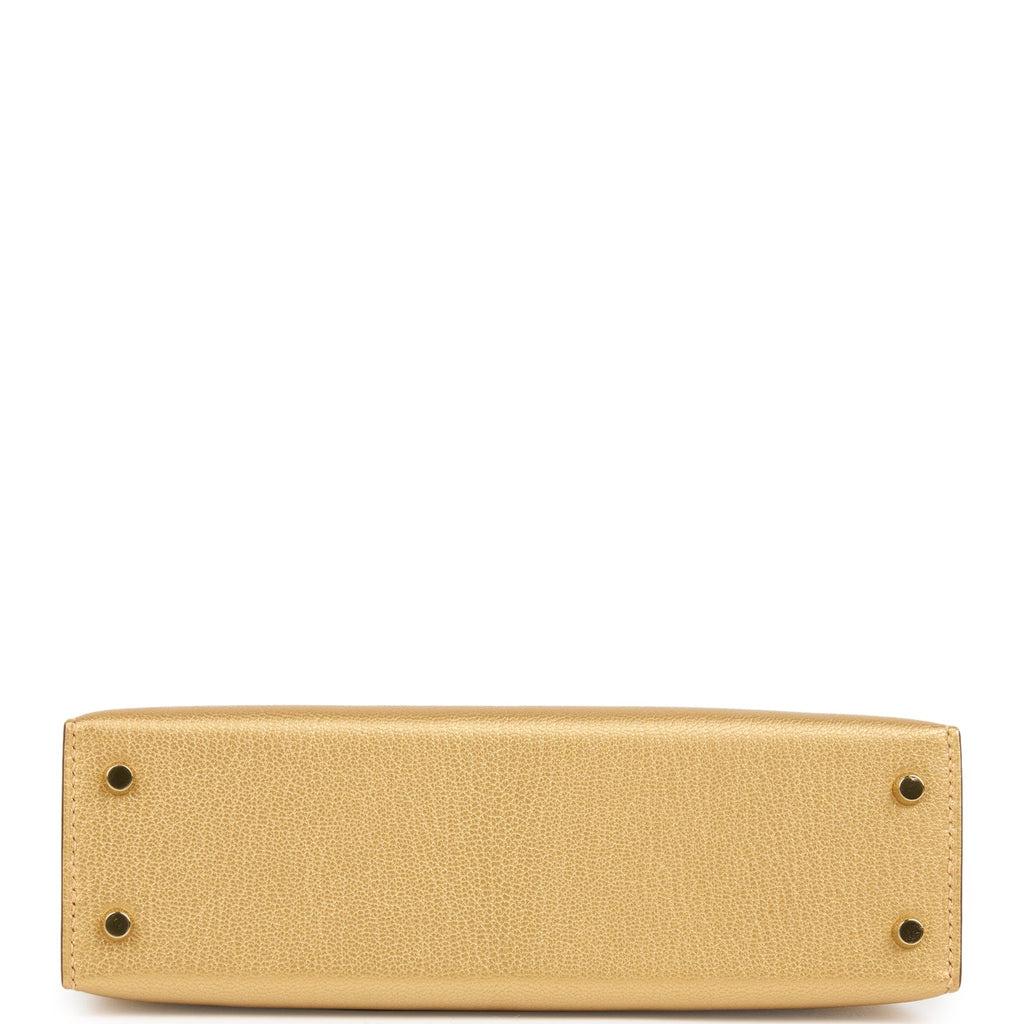Hermes Kelly Sellier 20 Dore Chevre Chamkilight Permabrass Hardware