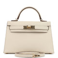 Hermes Special Order (HSS) Kelly Sellier 20 Craie Verso Epsom Permabrass Hardware