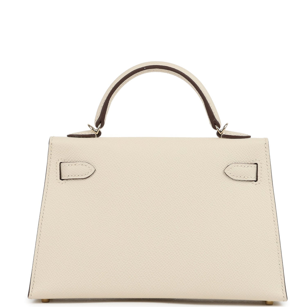 Hermes Special Order (HSS) Kelly Sellier 20 Craie Verso Epsom Permabrass Hardware