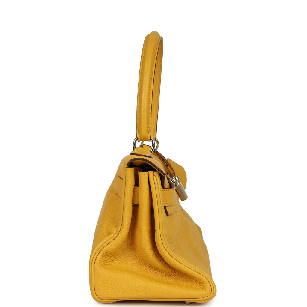 New Hermes Shoulder Kelly JPG 42 Soleil Clemence Palladium Hardware