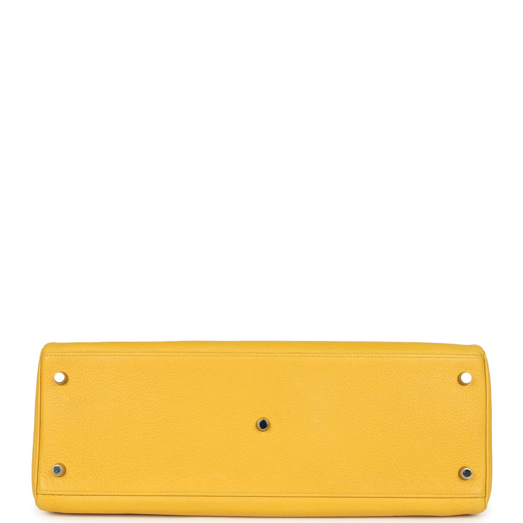 New Hermes Shoulder Kelly JPG 42 Soleil Clemence Palladium Hardware