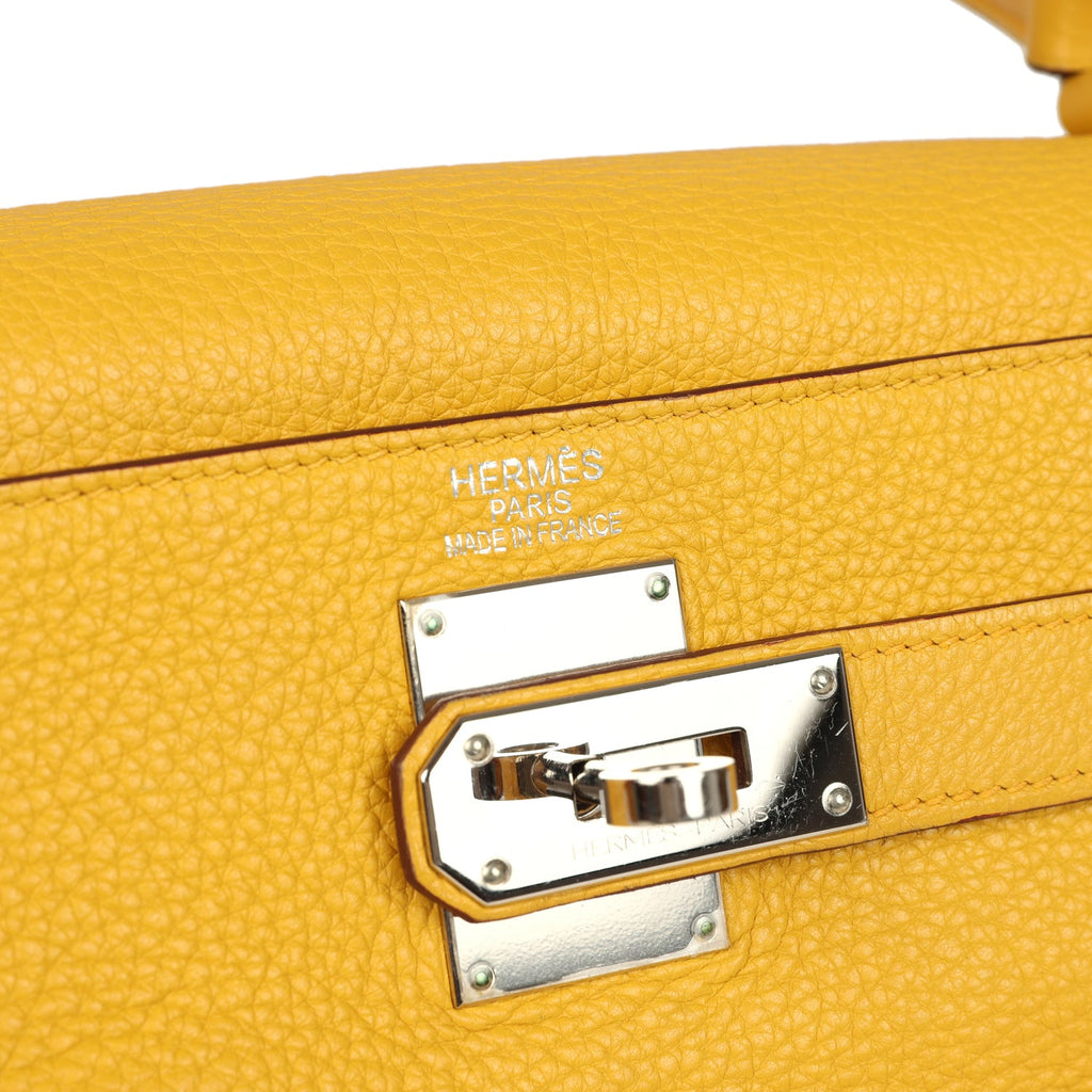 New Hermes Shoulder Kelly JPG 42 Soleil Clemence Palladium Hardware