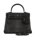 New Hermes Kelly Retourne 25 Cocoan Matte Varanus Salvator Lizard Ruthenium Hardware