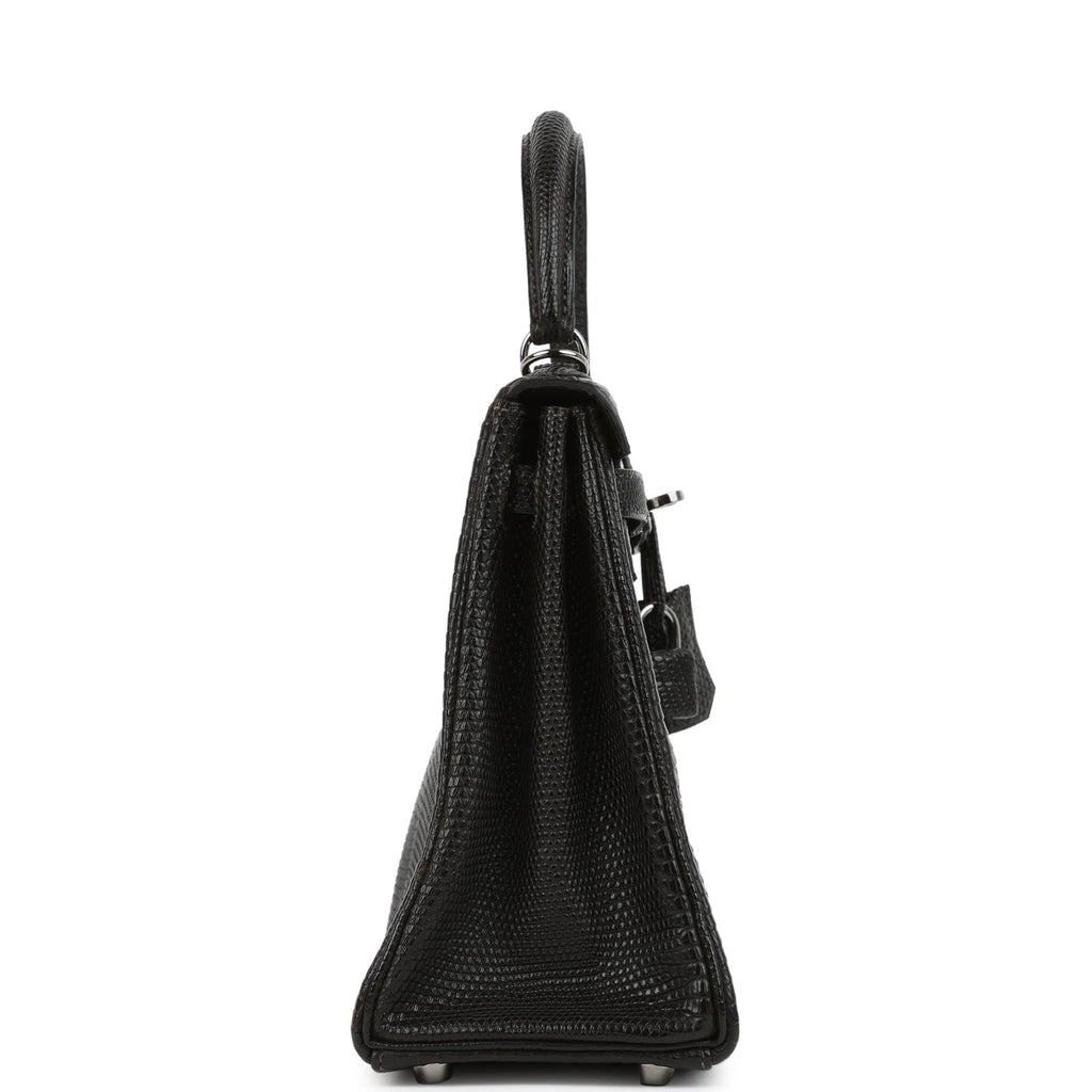 New Hermes Kelly Retourne 25 Cocoan Matte Varanus Salvator Lizard Ruthenium Hardware