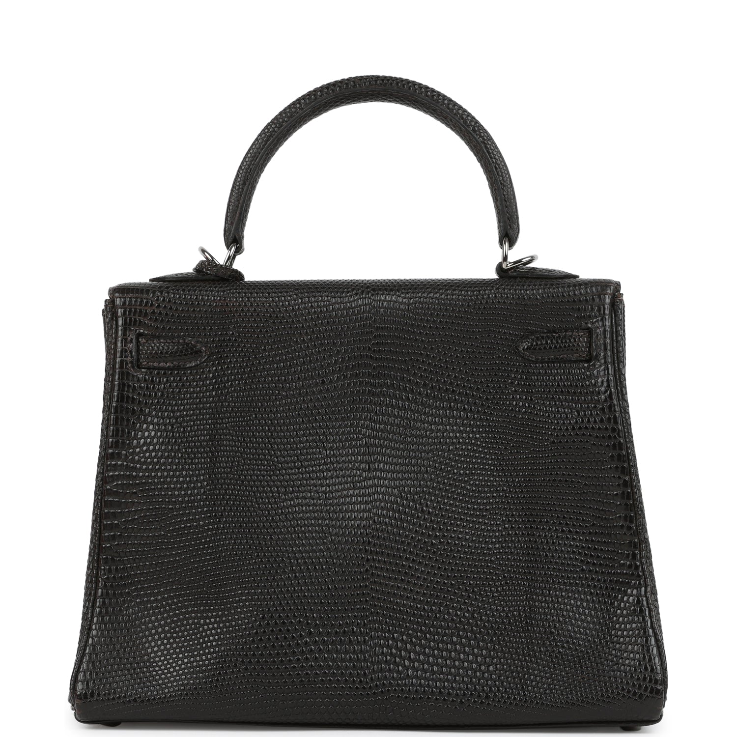 New Hermes Kelly Retourne 25 Cocoan Matte Varanus Salvator Lizard Ruthenium Hardware
