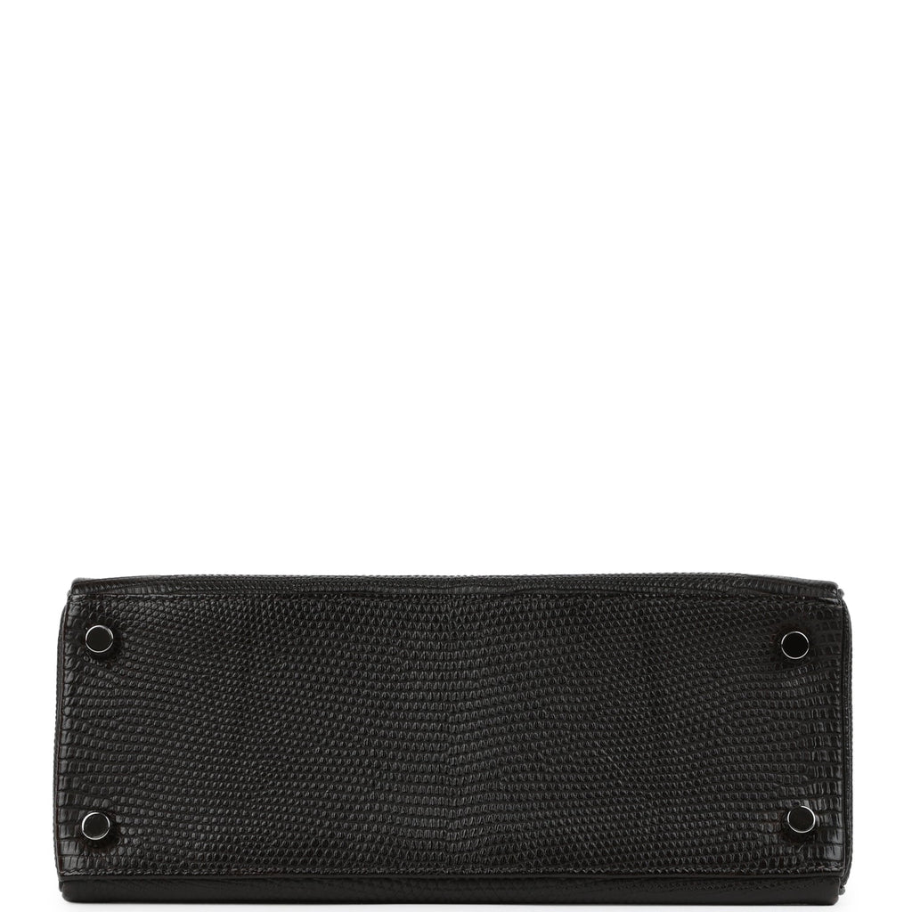 New Hermes Kelly Retourne 25 Cocoan Matte Varanus Salvator Lizard Ruthenium Hardware