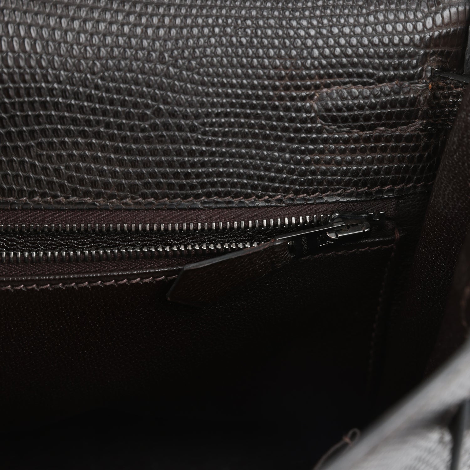 New Hermes Kelly Retourne 25 Cocoan Matte Varanus Salvator Lizard Ruthenium Hardware
