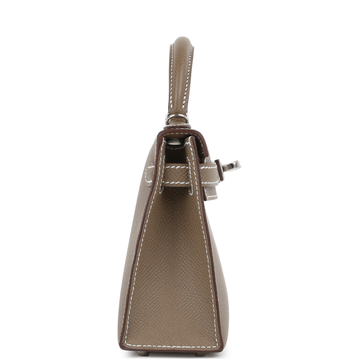 Hermes Kelly Sellier 20 Etoupe Epsom Palladium Hardware