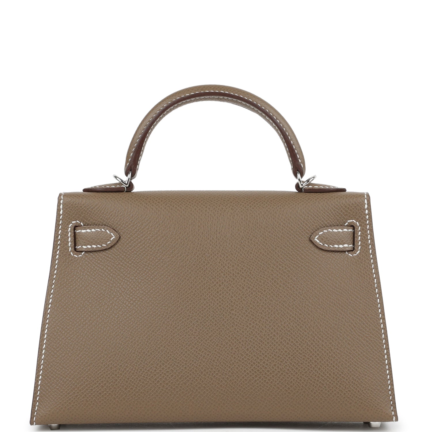 Hermes Kelly Sellier 20 Etoupe Epsom Palladium Hardware