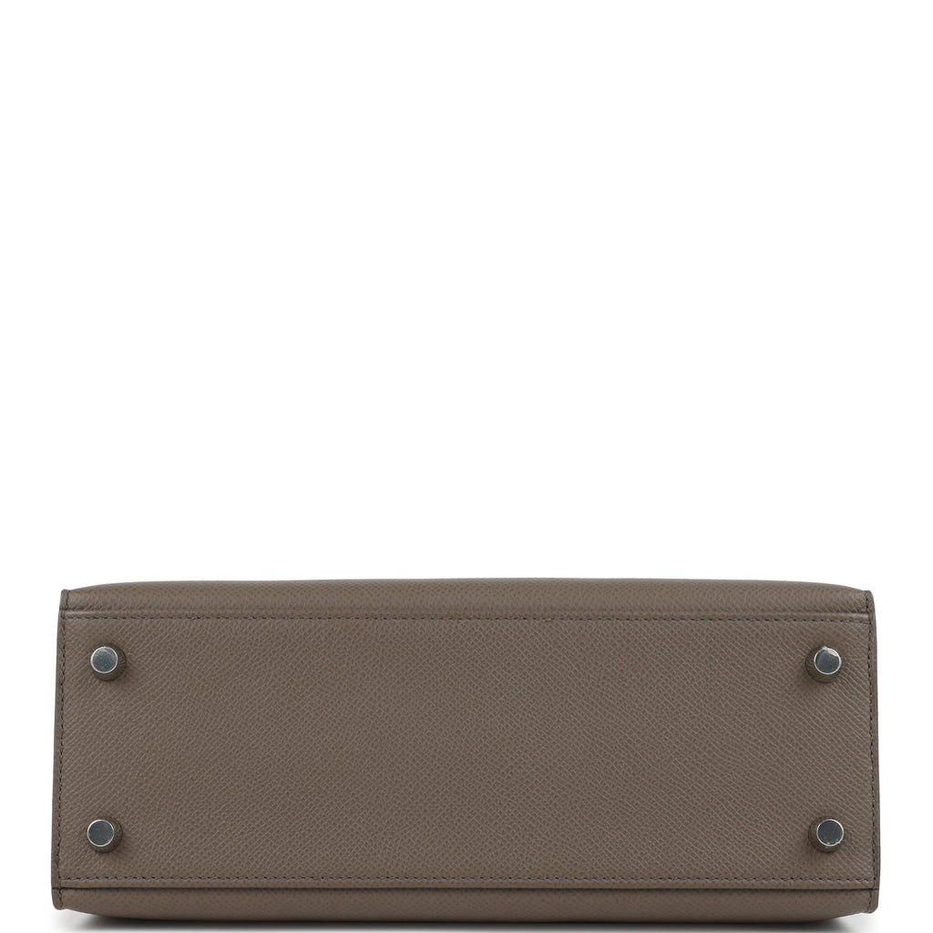 Hermes Kelly Sellier 25 Etain Epsom Palladium Hardware