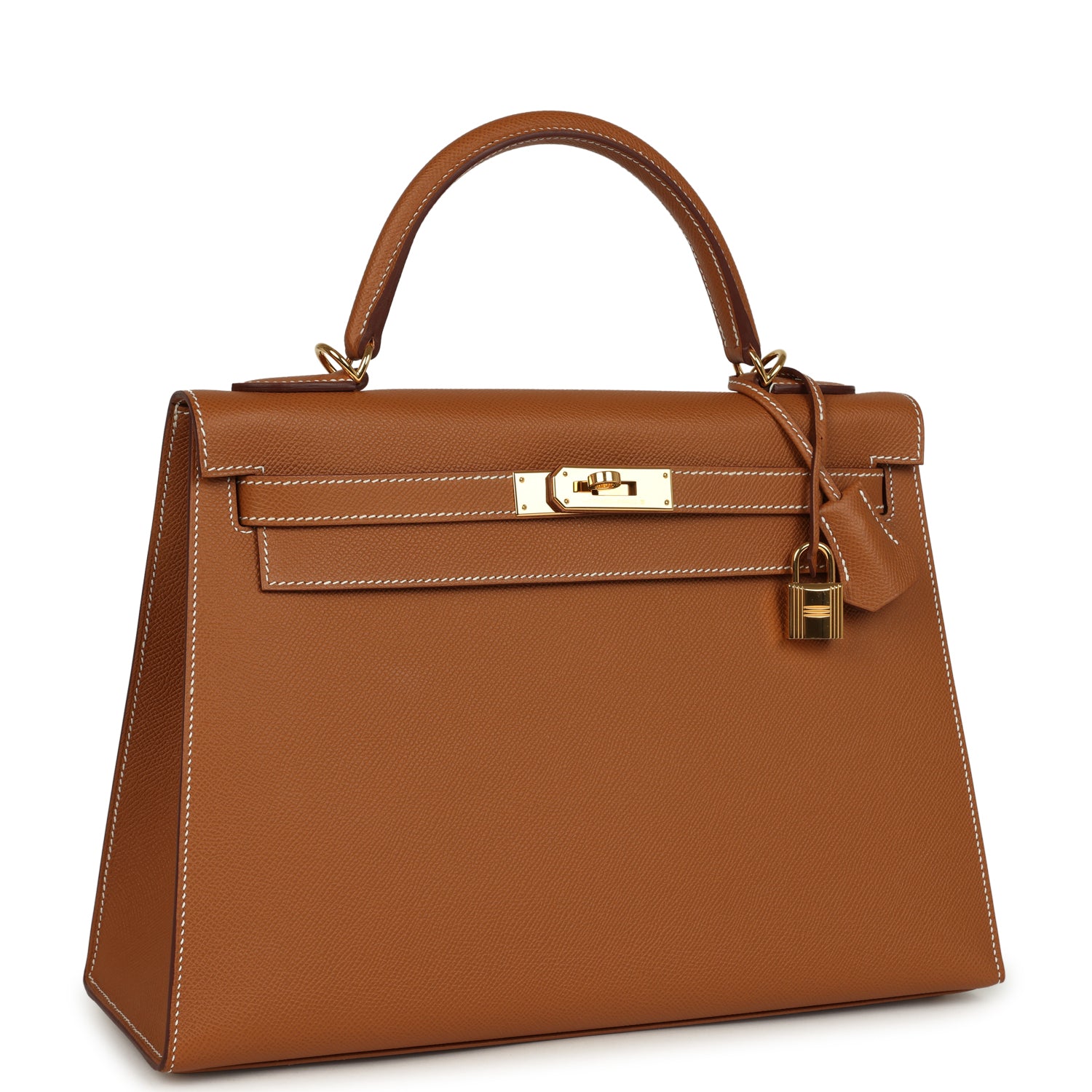 Hermes Kelly Sellier 32 Gold Epsom Gold Hardware