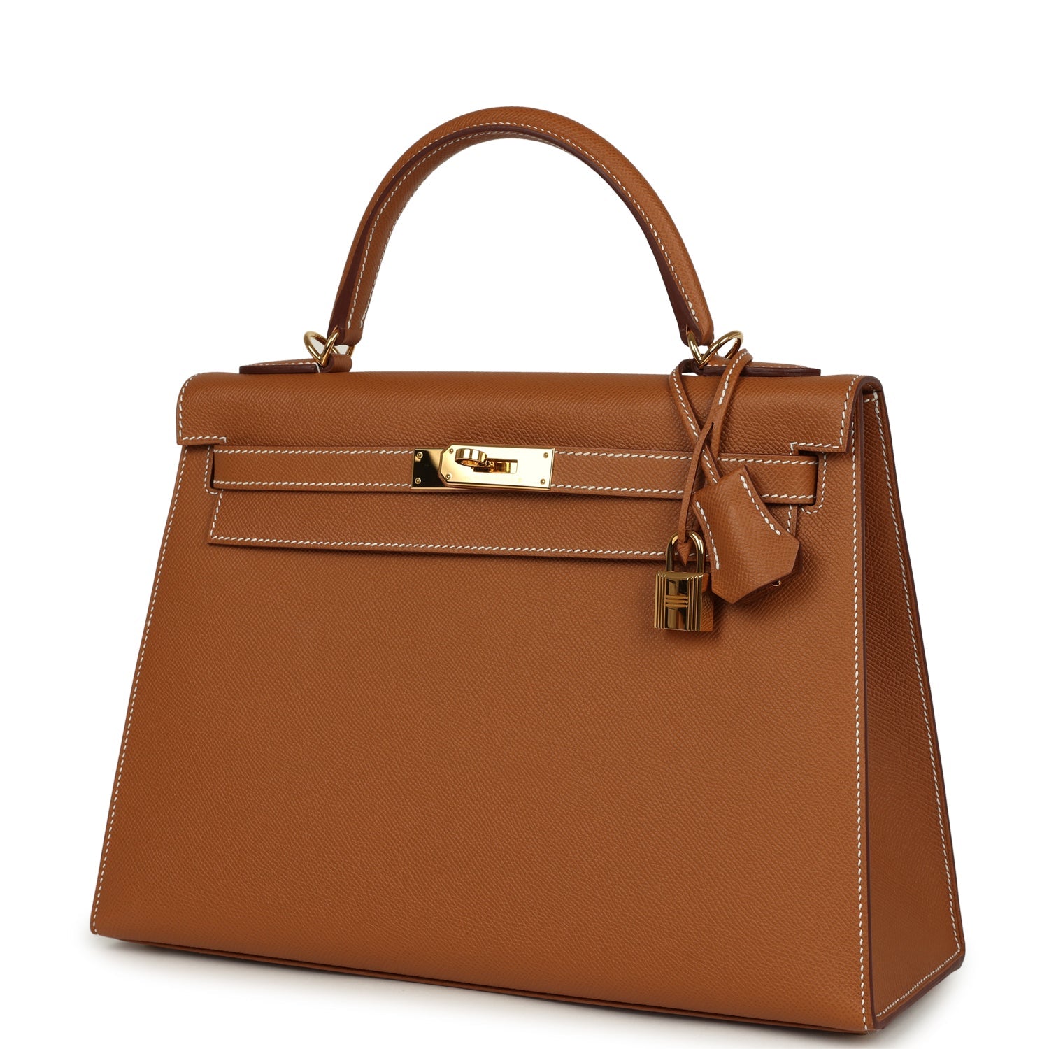 Hermes Kelly Sellier 32 Gold Epsom Gold Hardware