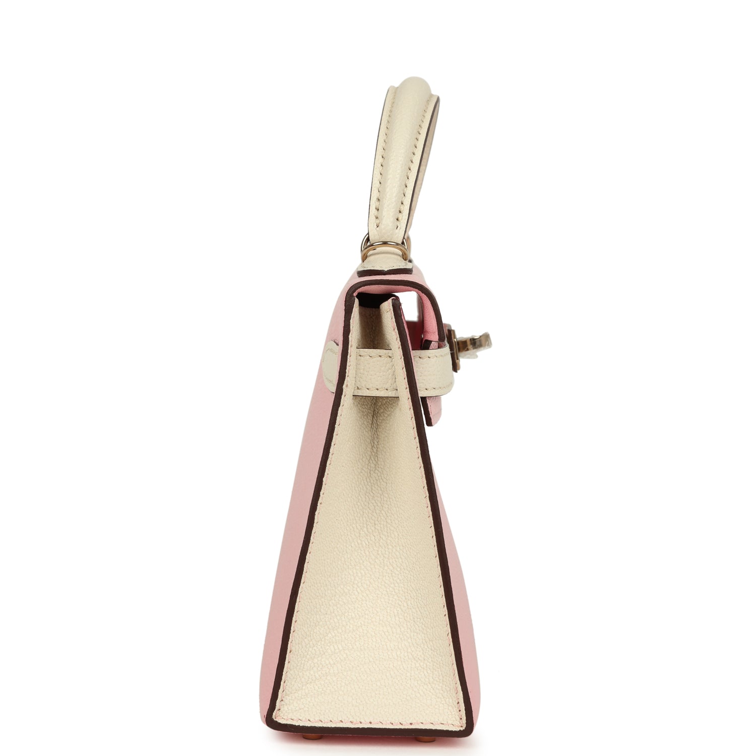 Hermes Special Order (HSS) Kelly Sellier 20 Rose Sakura and Nata Chevre Mysore Permabrass Hardware