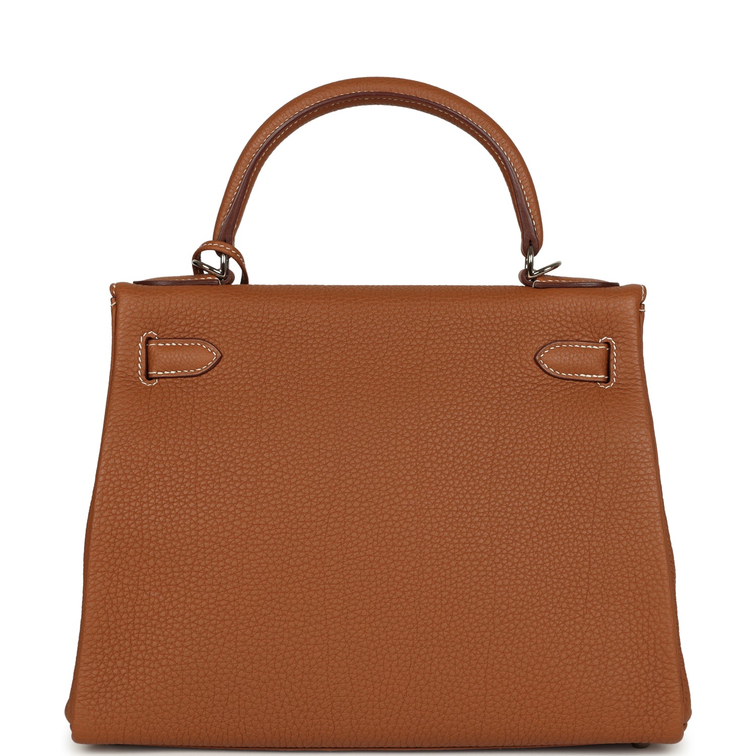 Pre-owned Hermes Kelly Retourne 28 Gold Togo Palladium Hardware