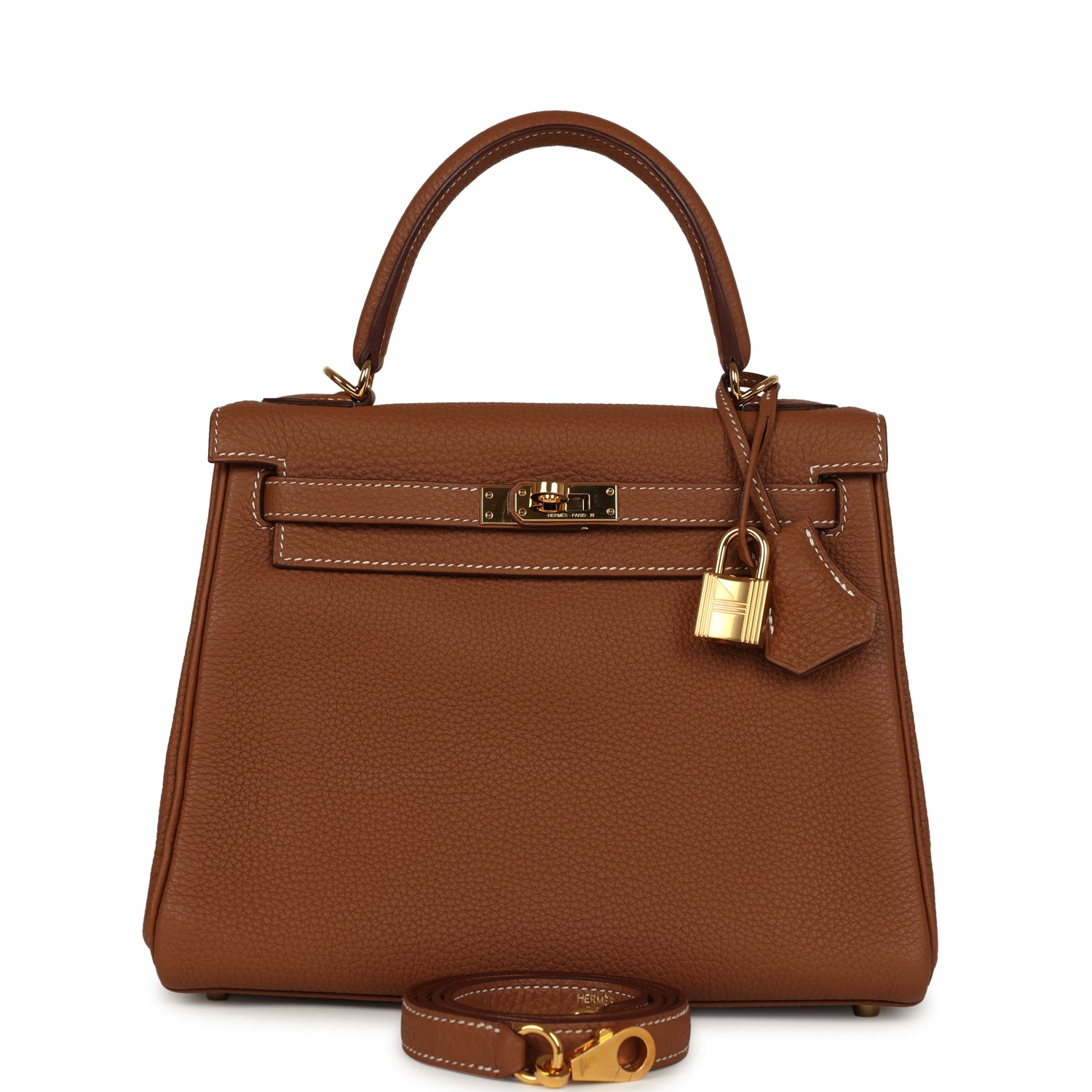 Hermes Kelly Retourne 25 Gold Togo Gold Hardware