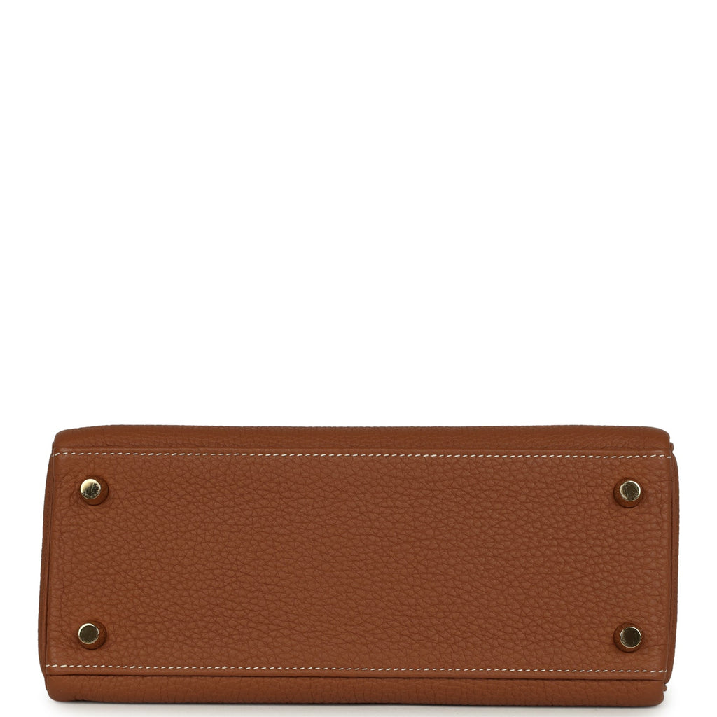 Hermes Kelly Retourne 25 Gold Togo Gold Hardware