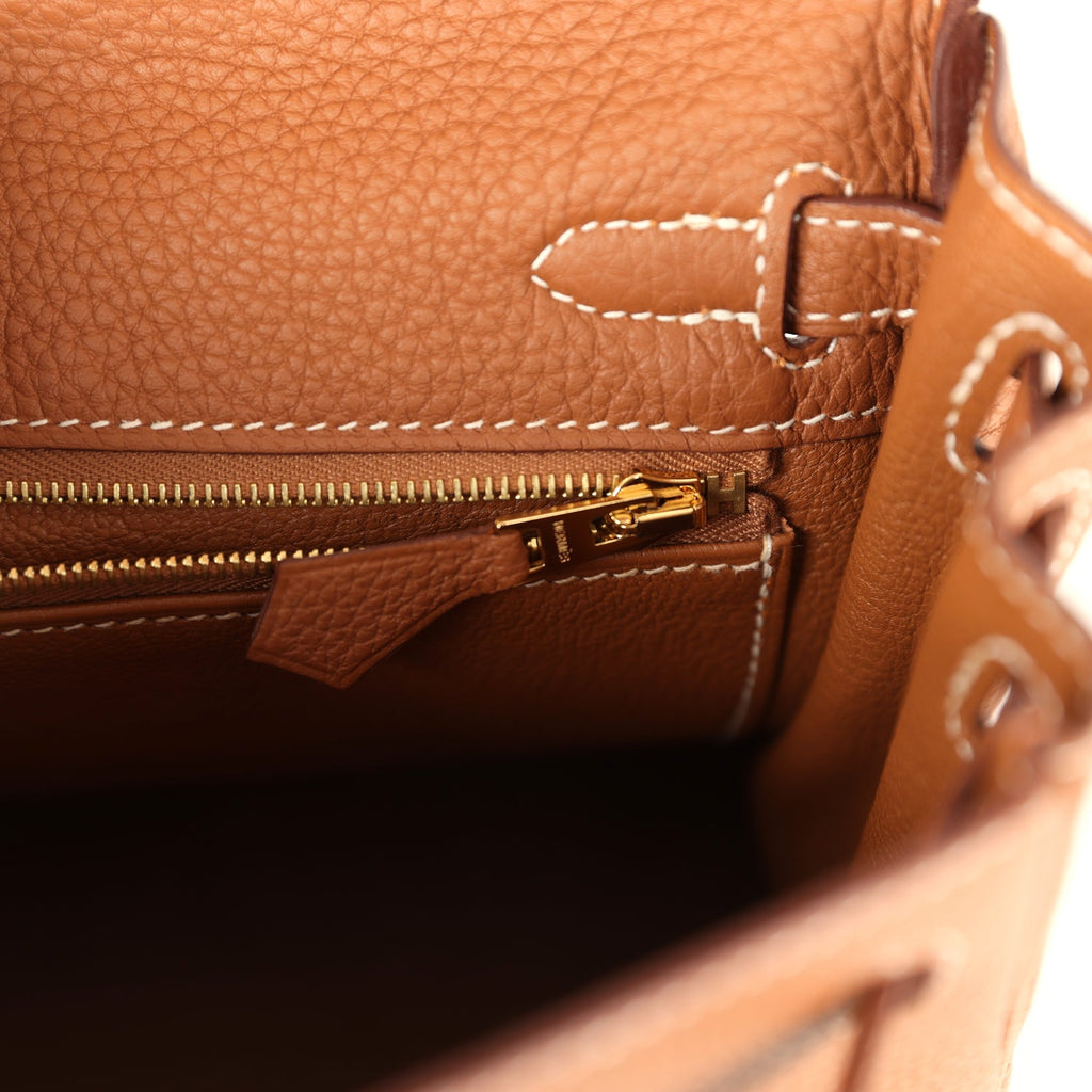 Hermes Kelly Retourne 25 Gold Togo Gold Hardware