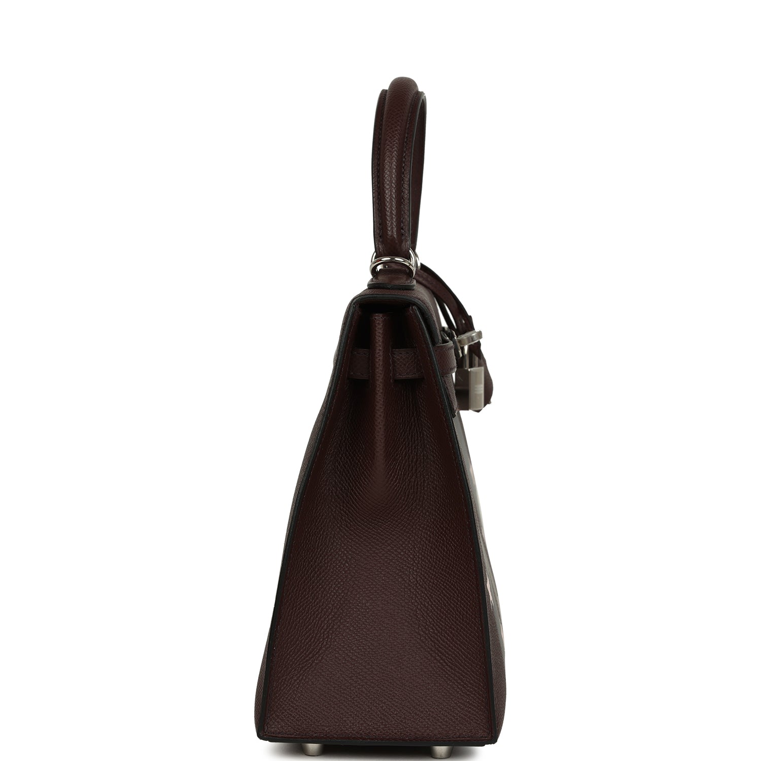 Hermes Kelly Sellier 25 Casaque Etoilee Rouge Sellier Epsom, Black Tadelakt, Rose Darling Chevre Mysore Palladium Hardware
