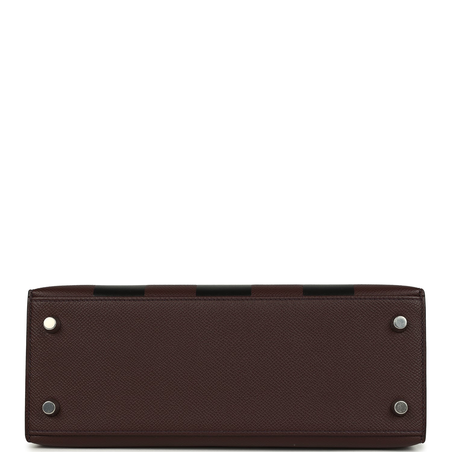 Hermes Kelly Sellier 25 Casaque Etoilee Rouge Sellier Epsom, Black Tadelakt, Rose Darling Chevre Mysore Palladium Hardware