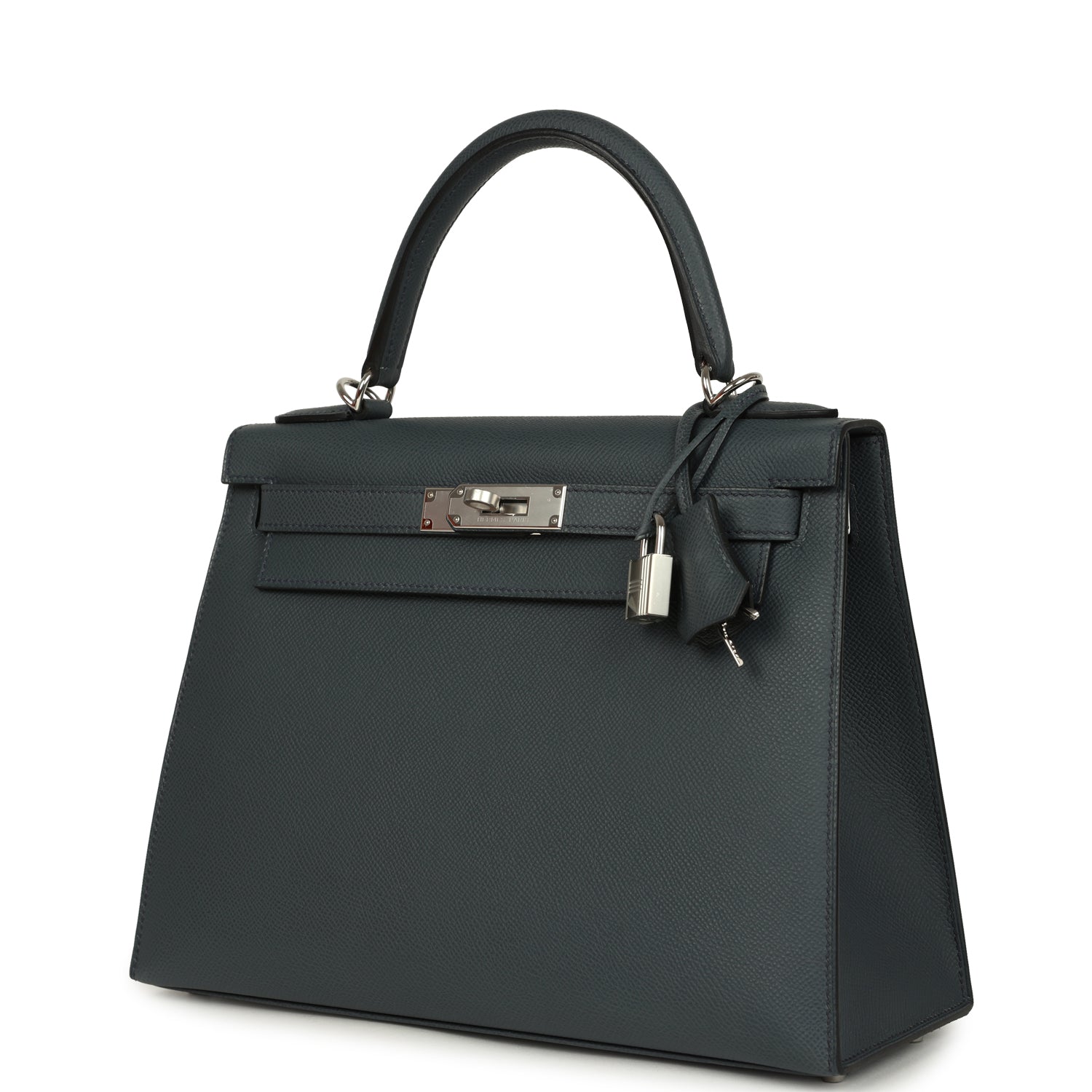 Hermes Kelly Sellier 28 Gris Misty Epsom Palladium Hardware